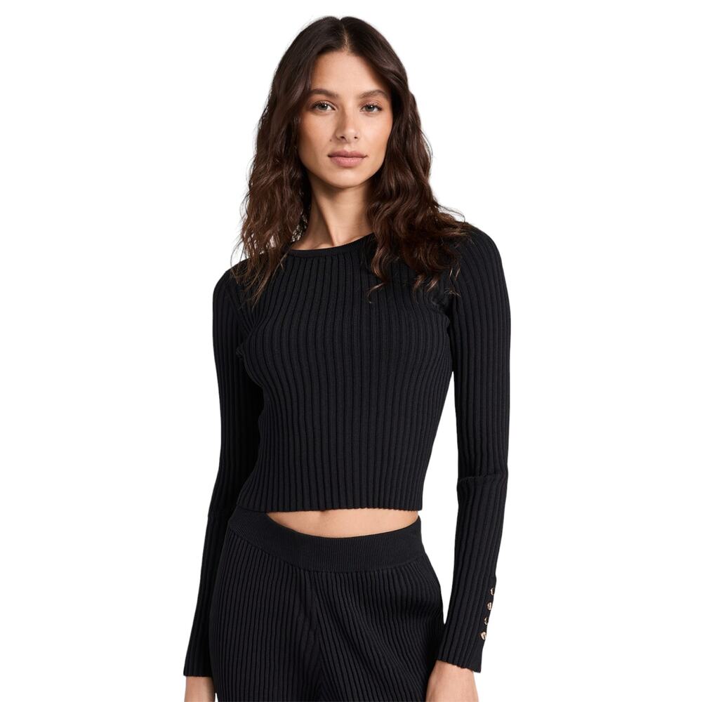 Solid & Striped Blackout Black The Landman Ribbed… - image 1